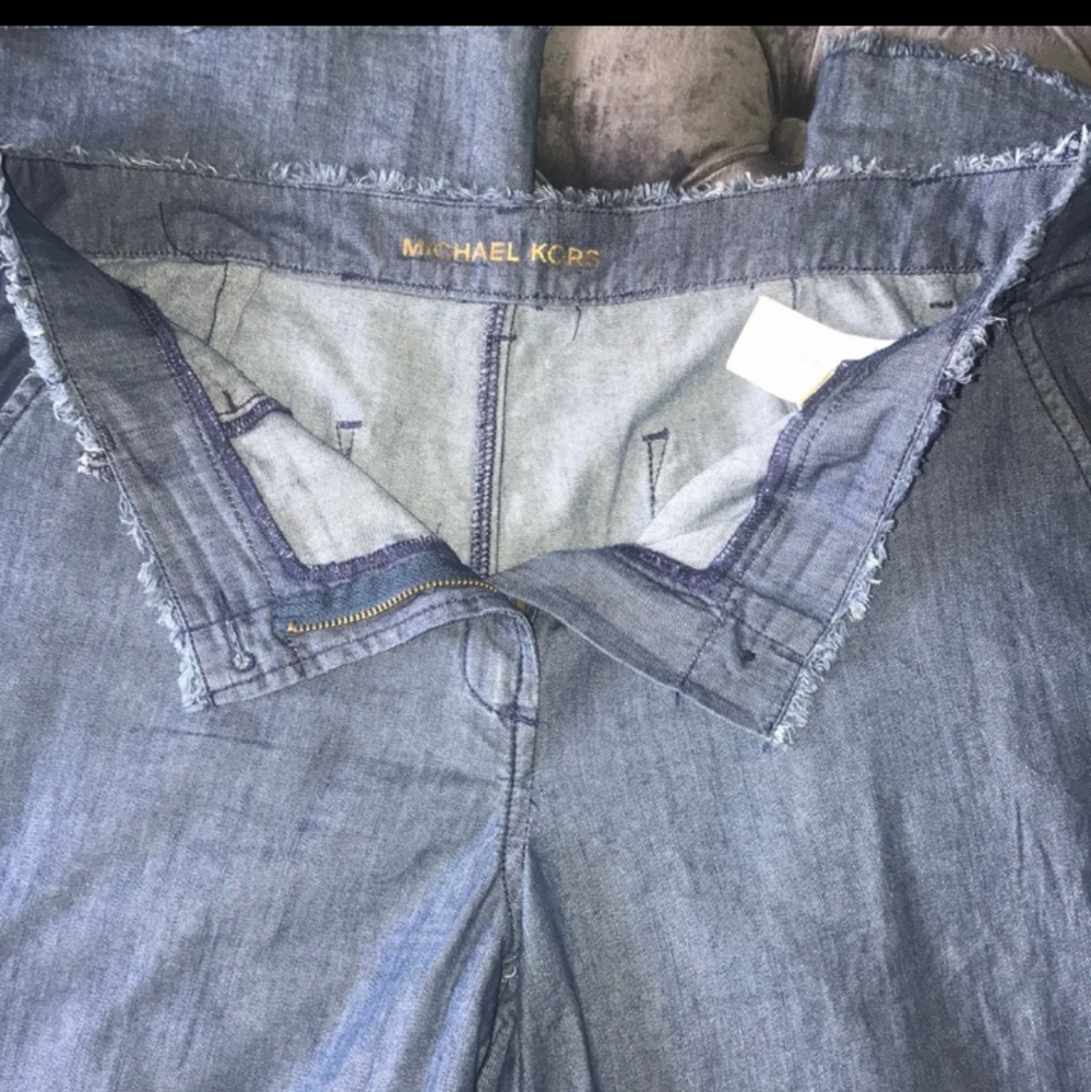 Michael kors frayed waist Chambray Pants